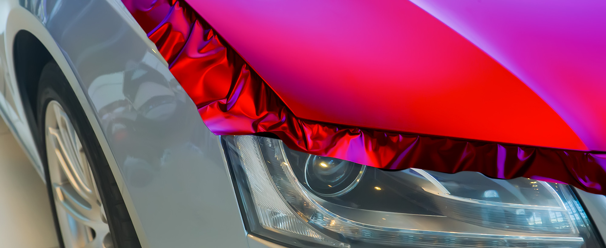 Car-Wrapping Vollfolierung Arbeitsvorgang